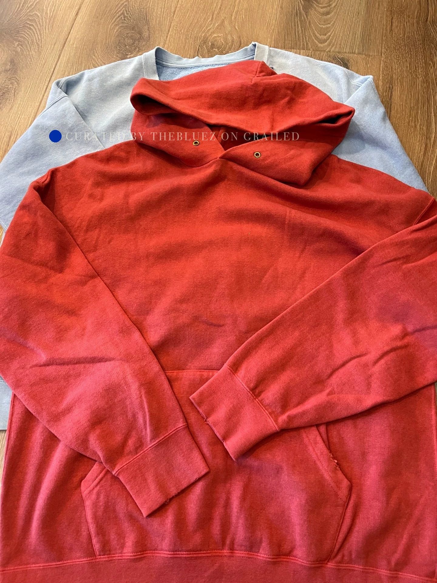 Visvim Vintage Tie-Dye Red Hoodie in Size M Size US M / EU 48-50 / 2 - 1 Thumbnail