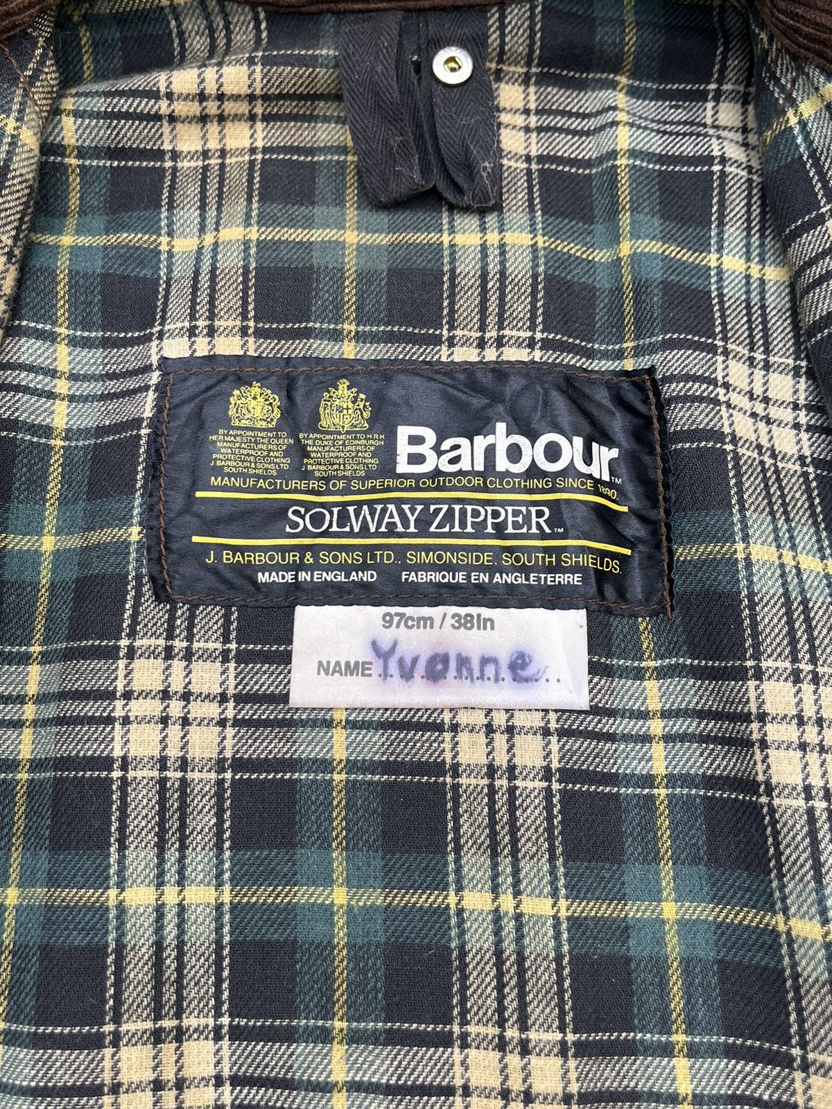 Barbour Vintage Barbour Waxed Solway Zipper Jacket Size US L / EU 52-54 / 3 - 13 Thumbnail