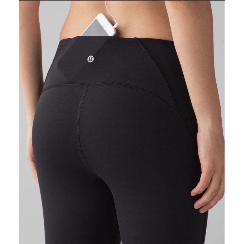 Lululemon 𝓛𝓾𝓵𝓾𝓵𝓮𝓶𝓸𝓷 Train Times Crop (17")Black Size 28" / US 6 / IT 42 - 10 Thumbnail