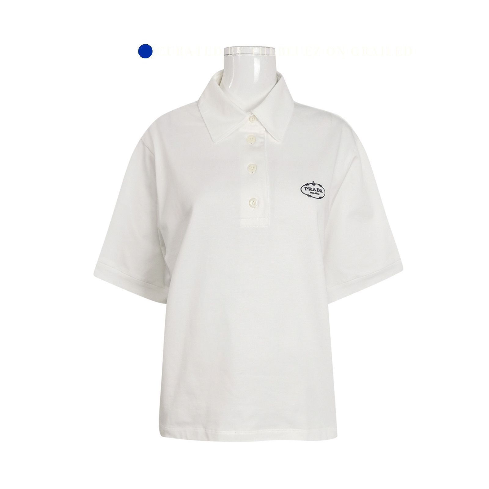 Prada Classic Logo Polo Shirt in White Size US S / EU 44-46 / 1 - 1 Thumbnail