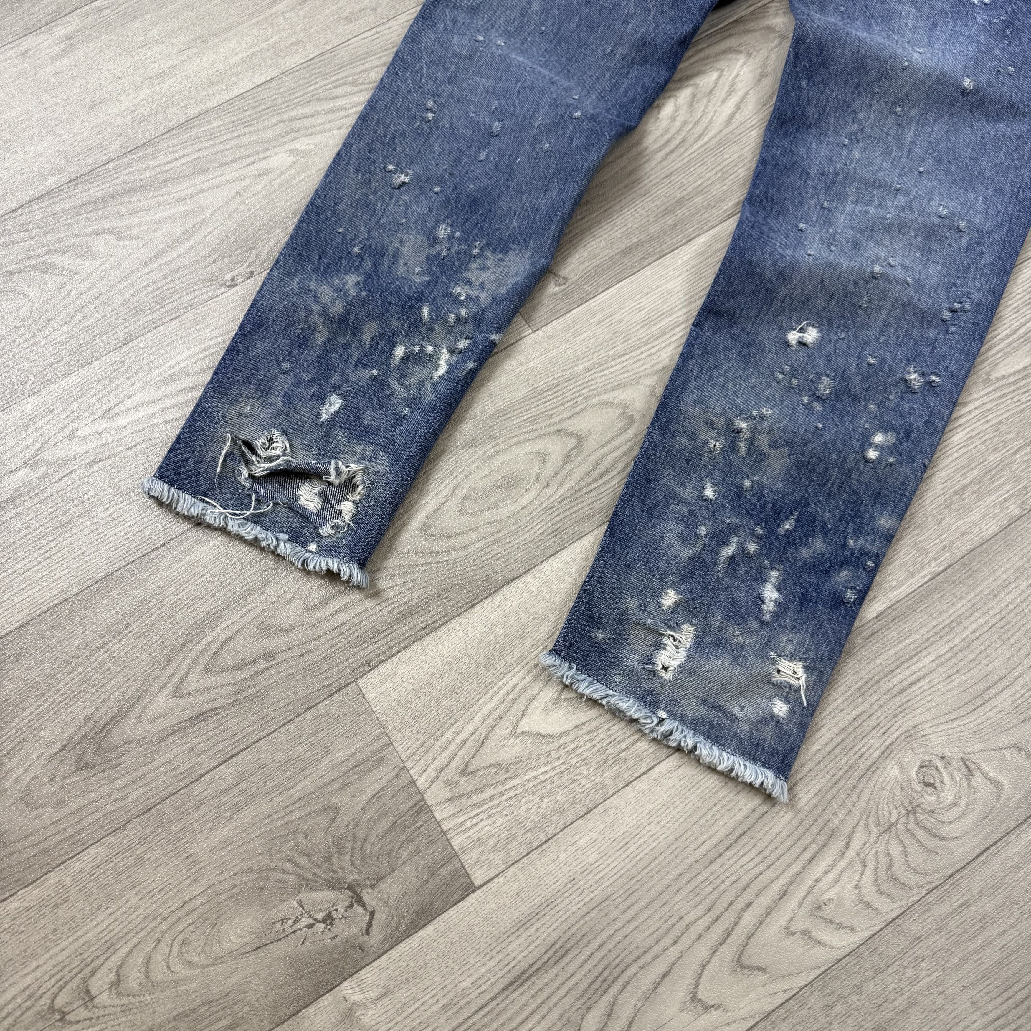 Hugo Boss HUGO Hugo Boss 332 "Control the Future" Frayed Hem Jeans Size US 30 / EU 46 - 8 Thumbnail