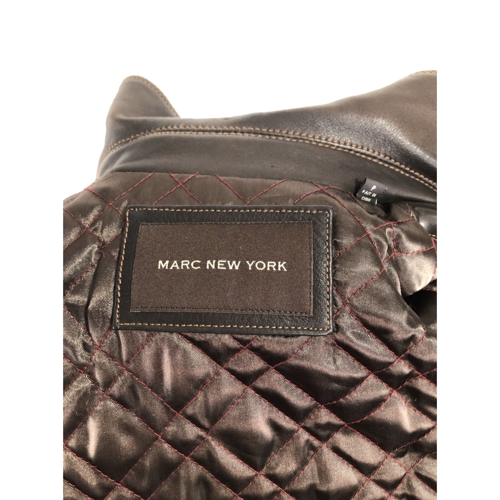 Vintage MARC NEW YORK Mens S LEATHER BOMBER FLIGHT Heavy Jacket EXCELLENT Brown Jacket Bomber Mens S Leather Size US S / EU 44-46 / 1 - 7 Thumbnail