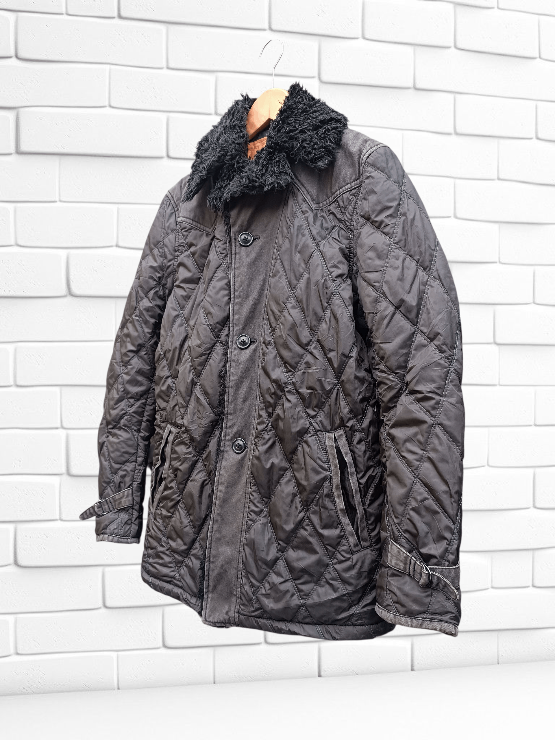 Levi's Vintage Levi's Outerwear Quilted Puffer Down Jacket Size US M / EU 48-50 / 2 - 2 Thumbnail