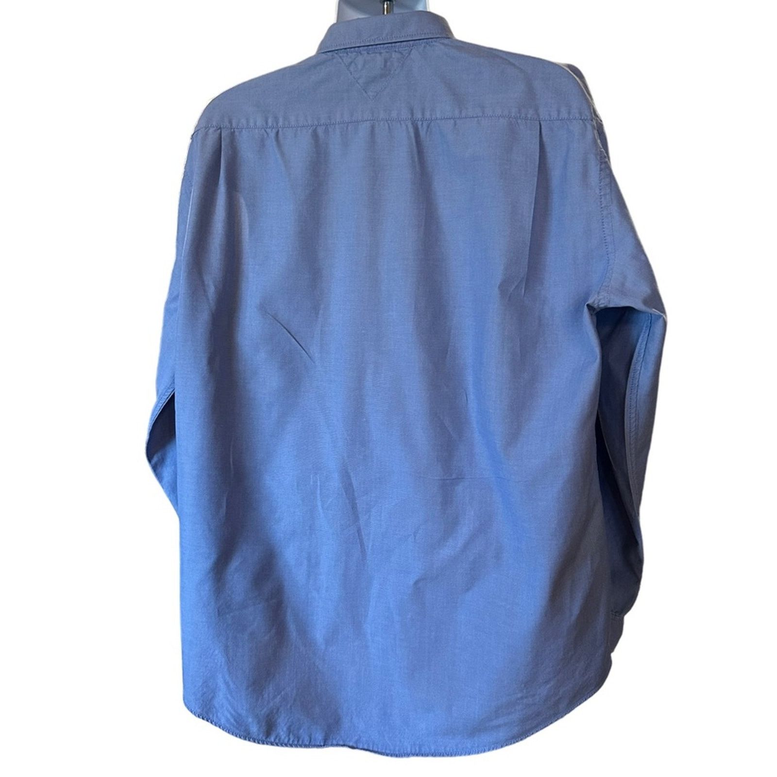 Tommy Hilfiger Tommy Hilfiger XXL Blue & White Long Sleeve Button Up Shirt Size US XXL / EU 58 / 5 - 2 Thumbnail