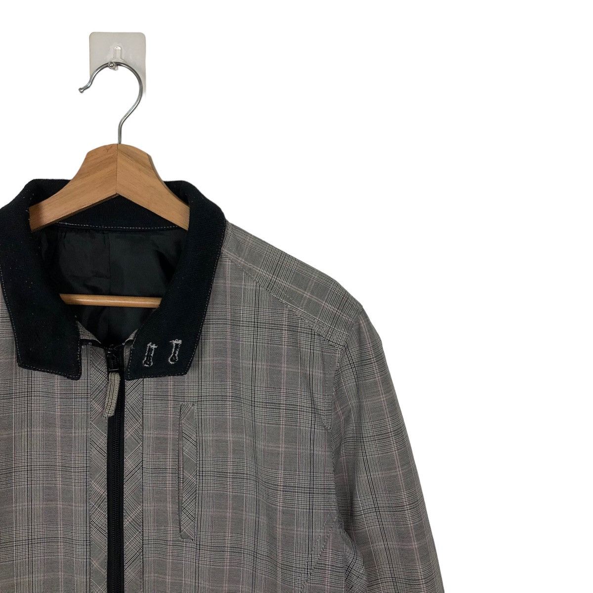 Japanese Brand VINTAGE BOMBER JACKET KLEIN PLUS HOMME TARTAN DESIGN Size US M / EU 48-50 / 2 - 5 Thumbnail
