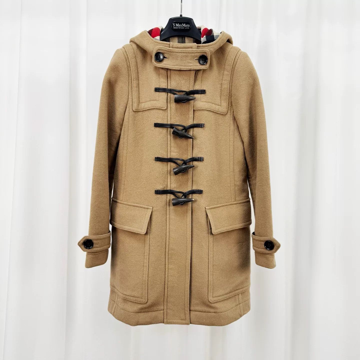 Burberry Burberry Khaki Horn Button Wool Coat Size M / US 6-8 / IT 42-44 - 1 Thumbnail
