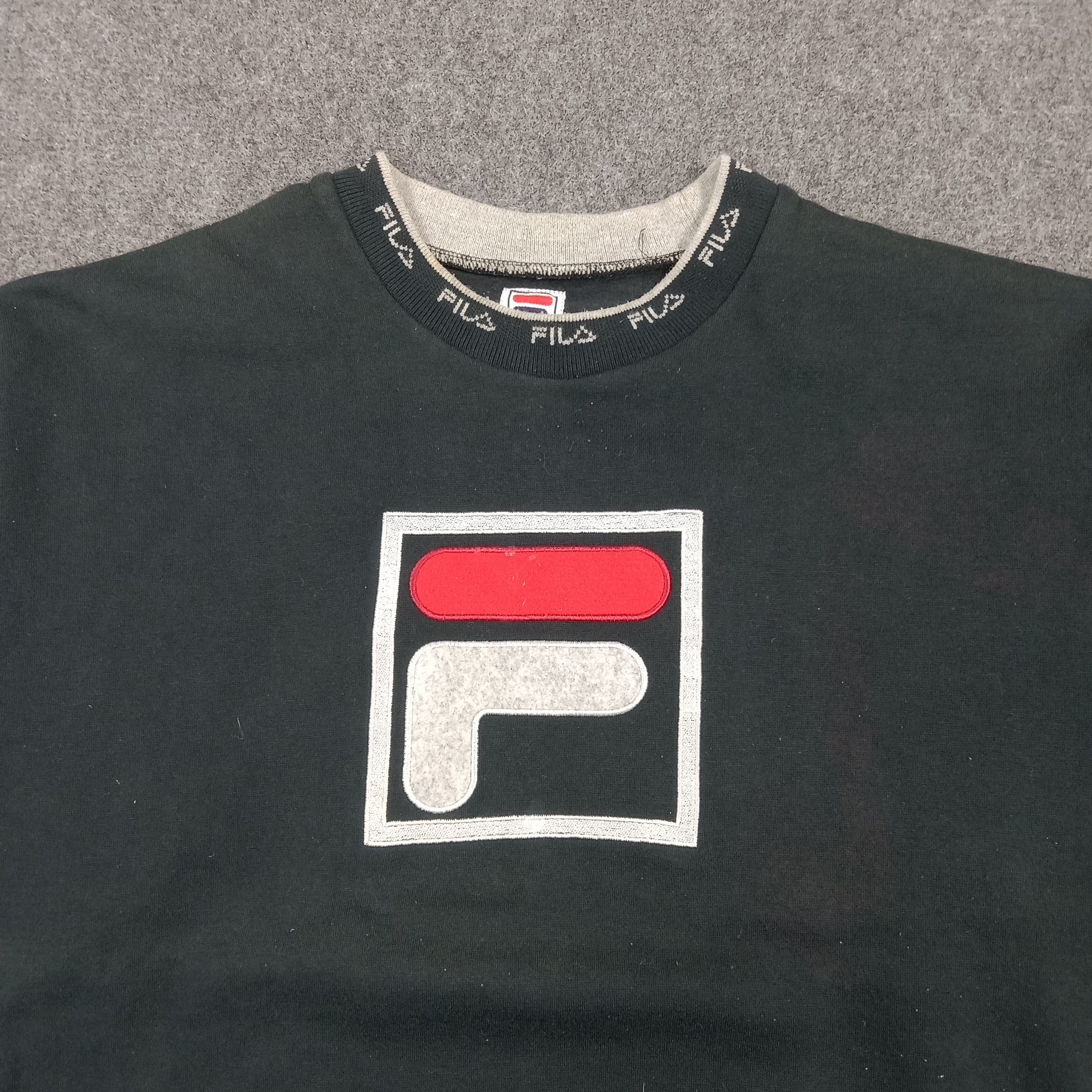 Fila Fila Sports Embroidered Big Logo Sweatshirt C291N14 Size US M / EU 48-50 / 2 - 2 Thumbnail