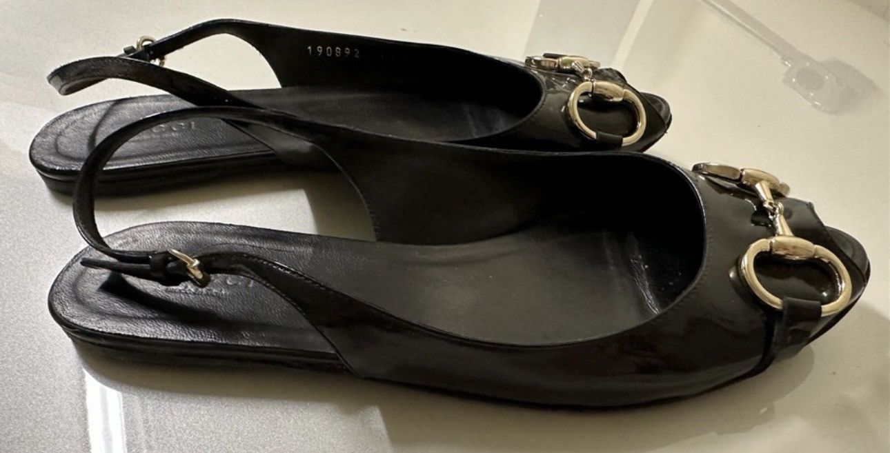 Gucci GUCCI Slingback Horsebit Sandal Flats Size US 6.5 / IT 36.5 - 2 Thumbnail