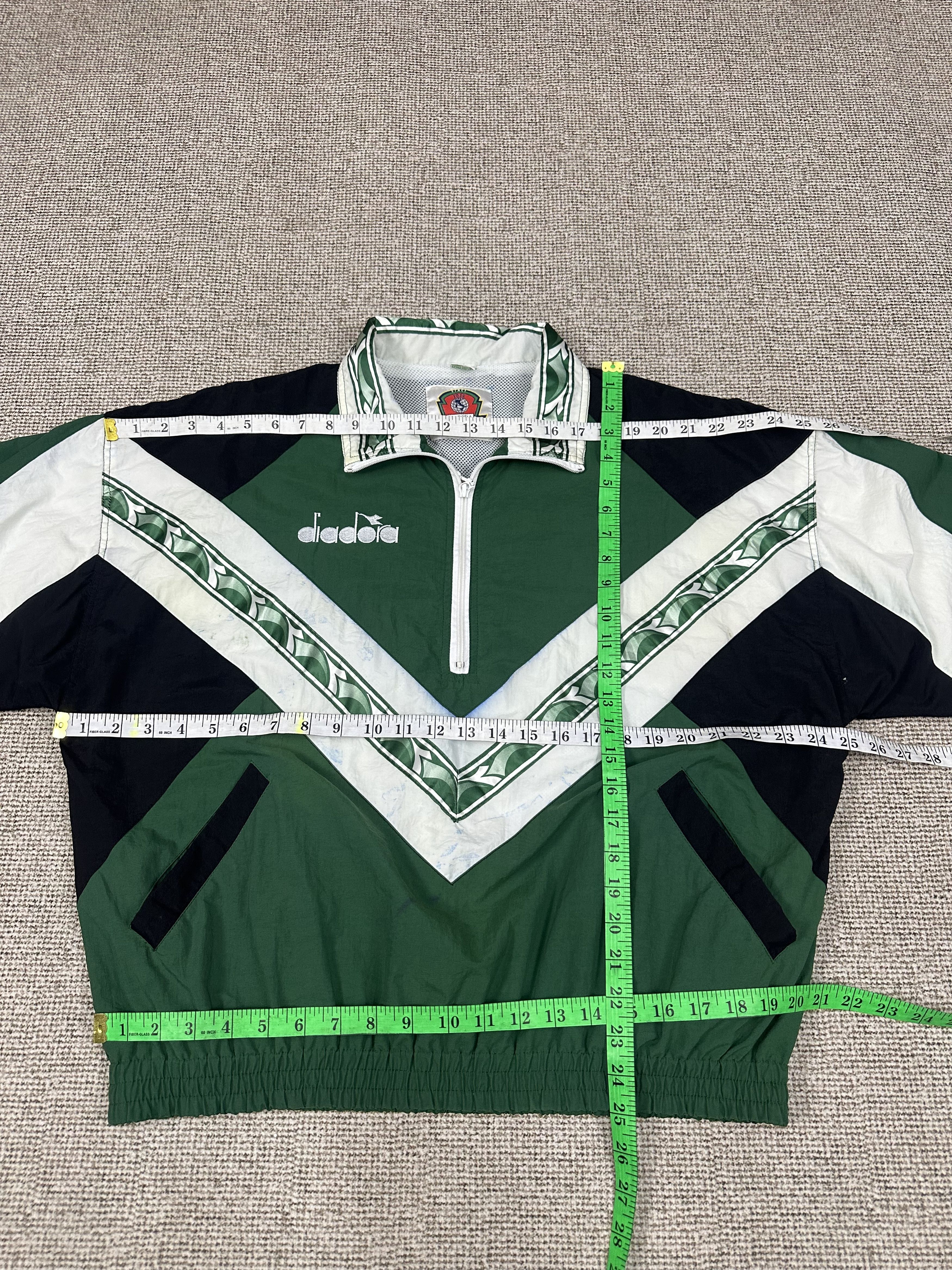 Diadora 90s Vintage Diadora Baggy Nylon Jacket Z327 Size US M / EU 48-50 / 2 - 11 Thumbnail