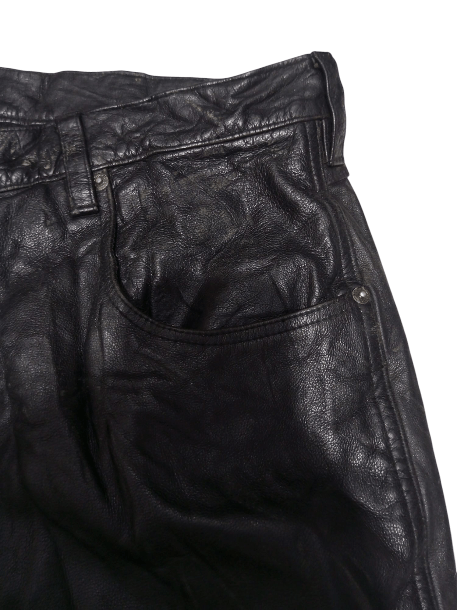 20471120 Vintage sean john leather big size baggy pants Size US 42 / EU 58 - 11 Thumbnail