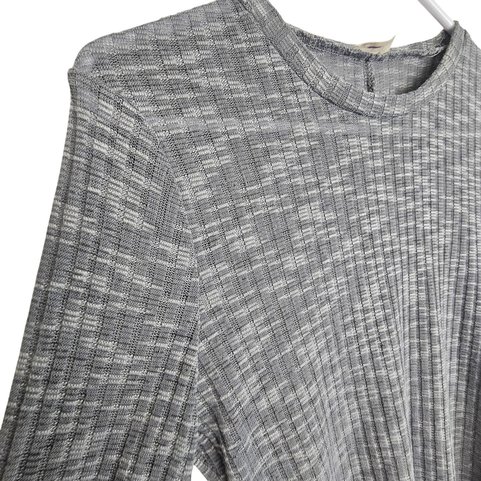 Free People Free People Intimately Women Sheer Ribbed Crewneck Size S Size S / US 4 / IT 40 - 5 Thumbnail
