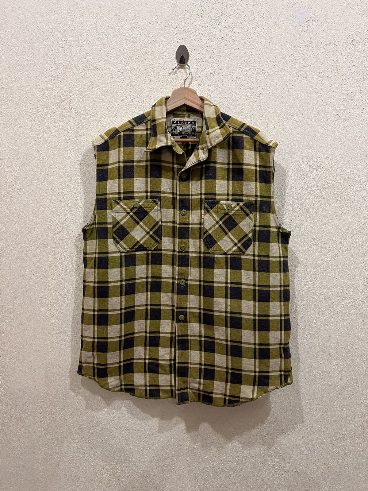Levi's Levis Alaska Plaid Tartan Vest Size US L / EU 52-54 / 3 - 2 Thumbnail