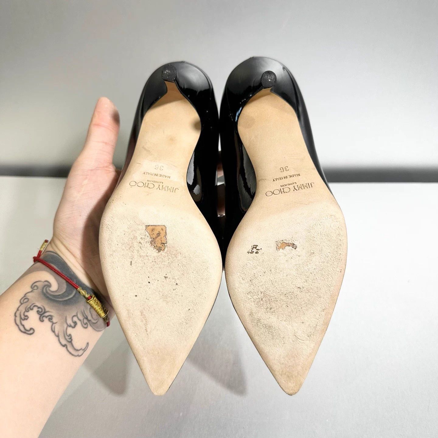 Jimmy Choo Jimmy Choo Black Patent Heels 36 Mint X3505 Size US 5 / IT 35 - 6 Thumbnail