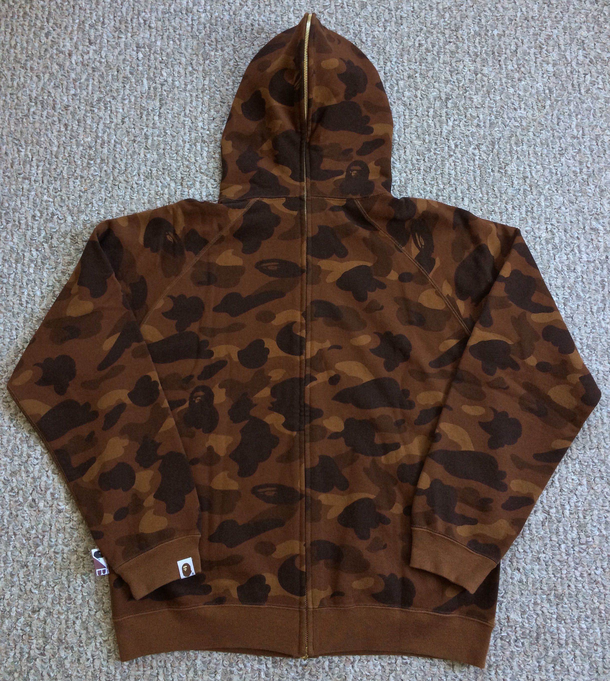 Bape OG Bape Brown Camo Full Zip Hoodie Size US M / EU 48-50 / 2 - 4 Thumbnail