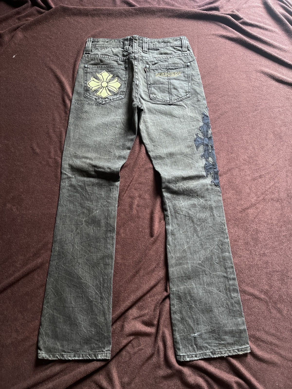 Other SOLBERRY PANTS Distressed punk grunge y2k Size US 29 - 6 Thumbnail