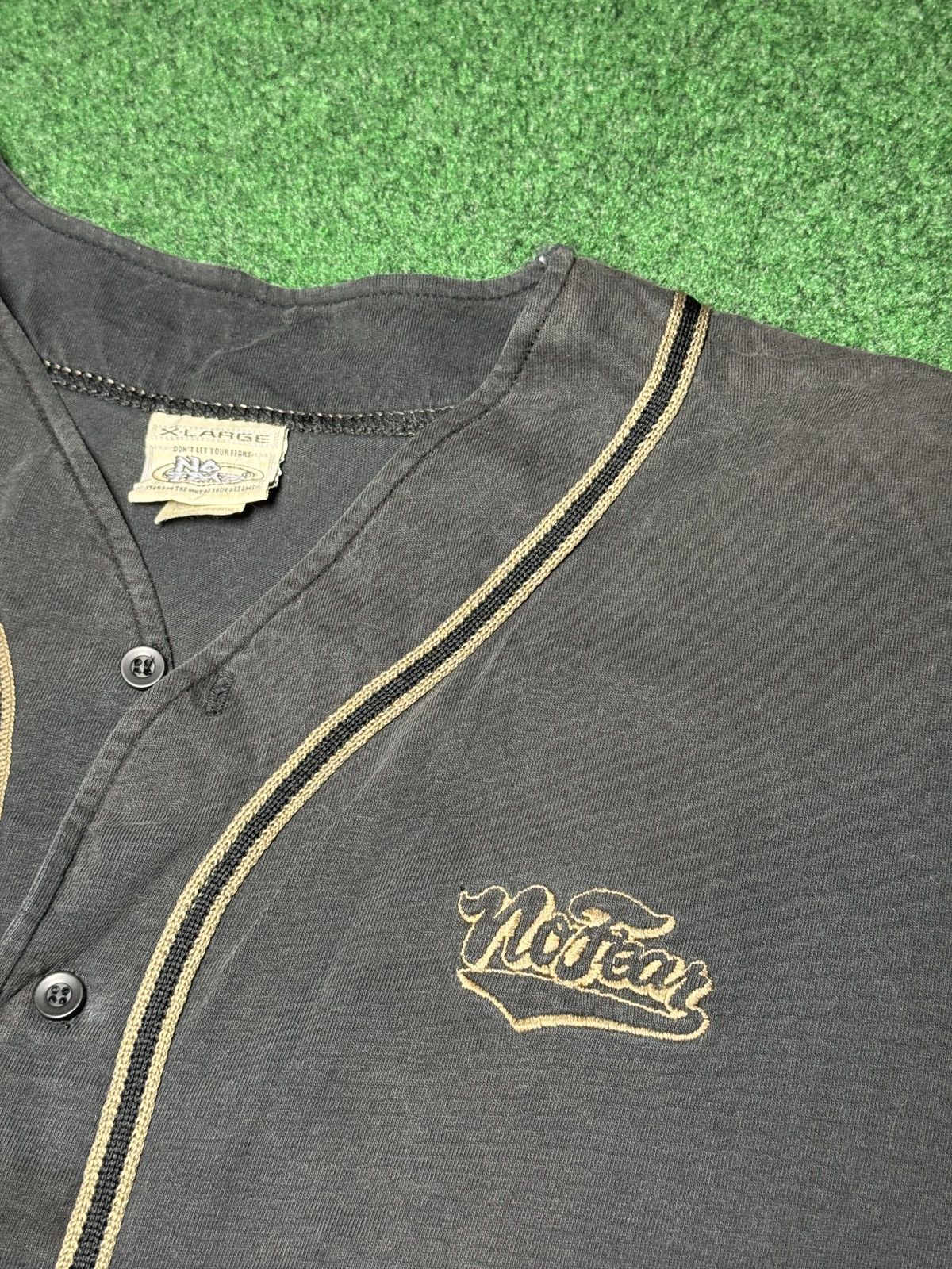No Fear Vintage 90s No Fear Black XL Hip Hop Grunge Baseball Jersey Size US XL / EU 56 / 4 - 2 Thumbnail