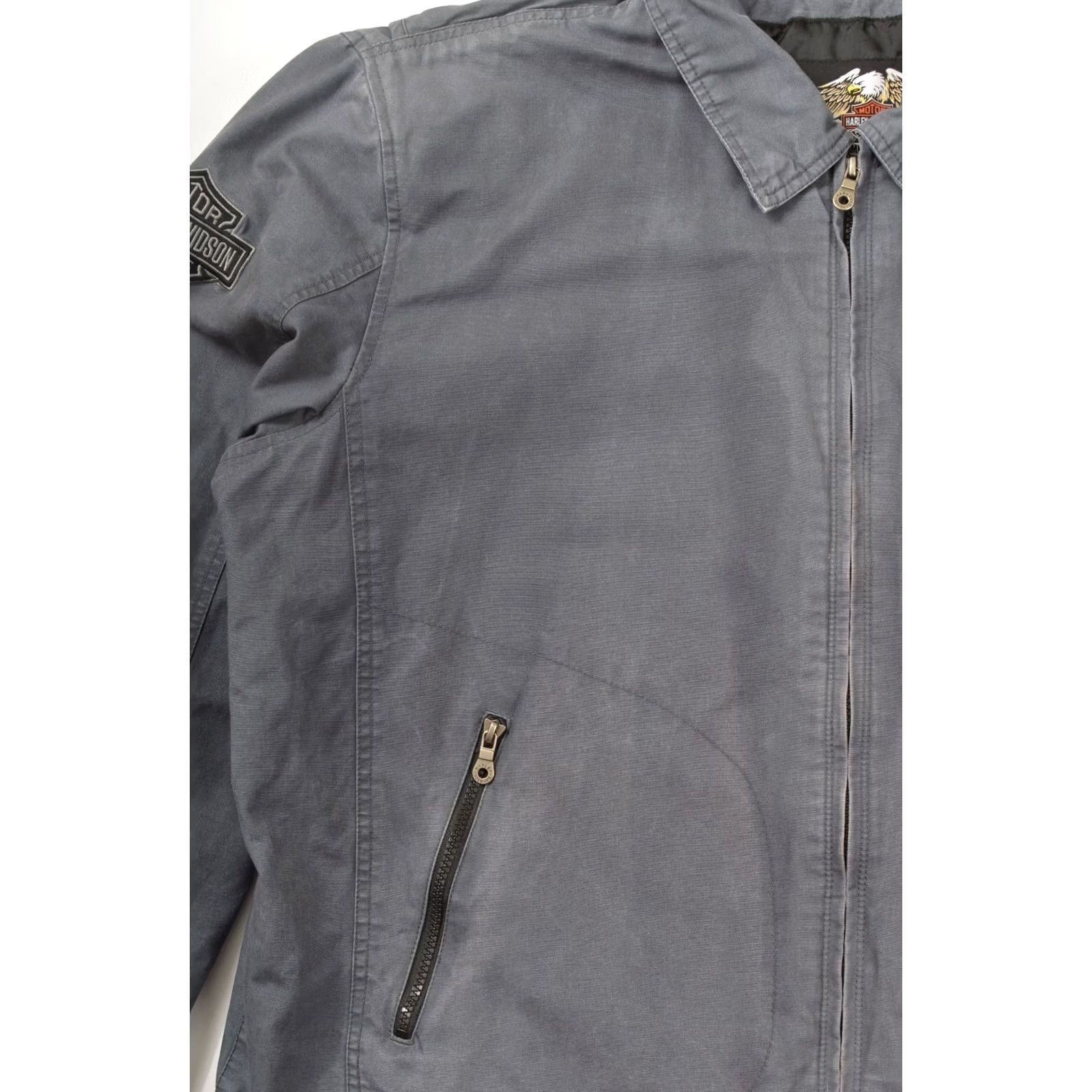 Harley Davidson Harley-Davidson Vintage Big Back Logo Jacket 2XL Blue Mens 97480-09VM XXL Cotton Back Logo Biker" Size US XXL / EU 58 / 5 - 2 Thumbnail