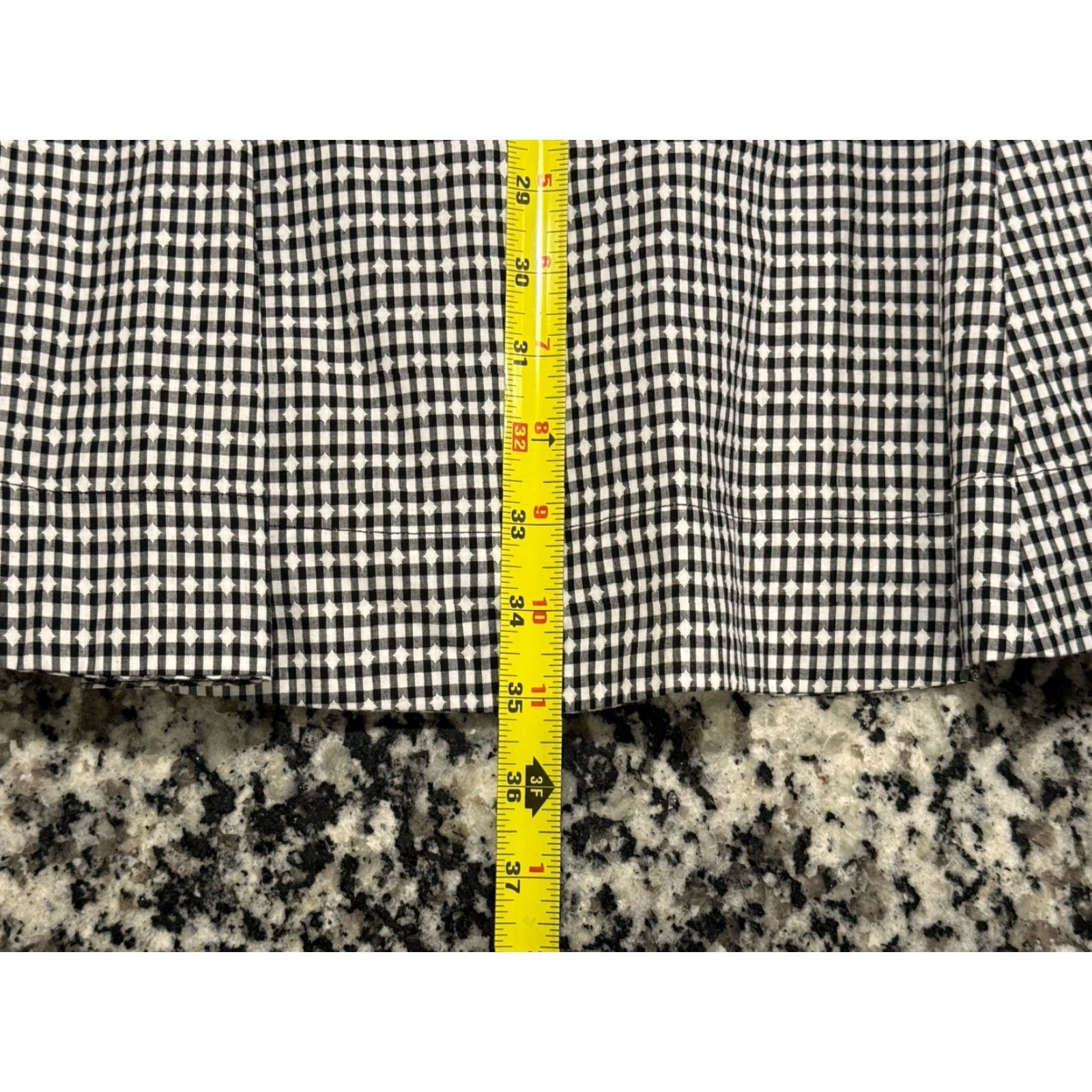 Vintage ANTHROPOLOGIE Maeve Black Gingham Check Mini Sweetheart Dress Size Large Size L / US 10 / IT 46 - 2 Thumbnail