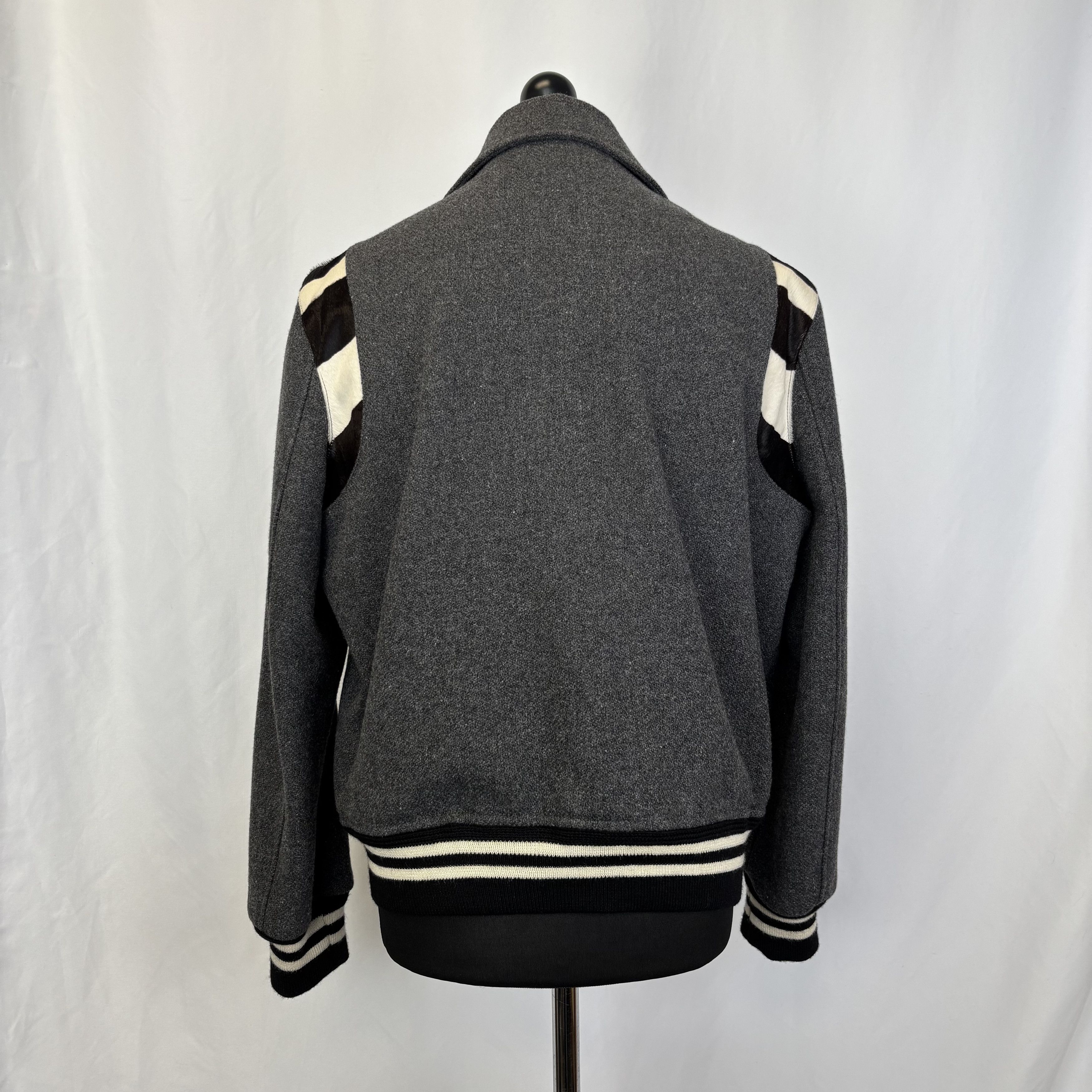 Saint Laurent Paris Saint Laurent Paris Zebra Baseball Bomber Size US L / EU 52-54 / 3 - 4 Thumbnail