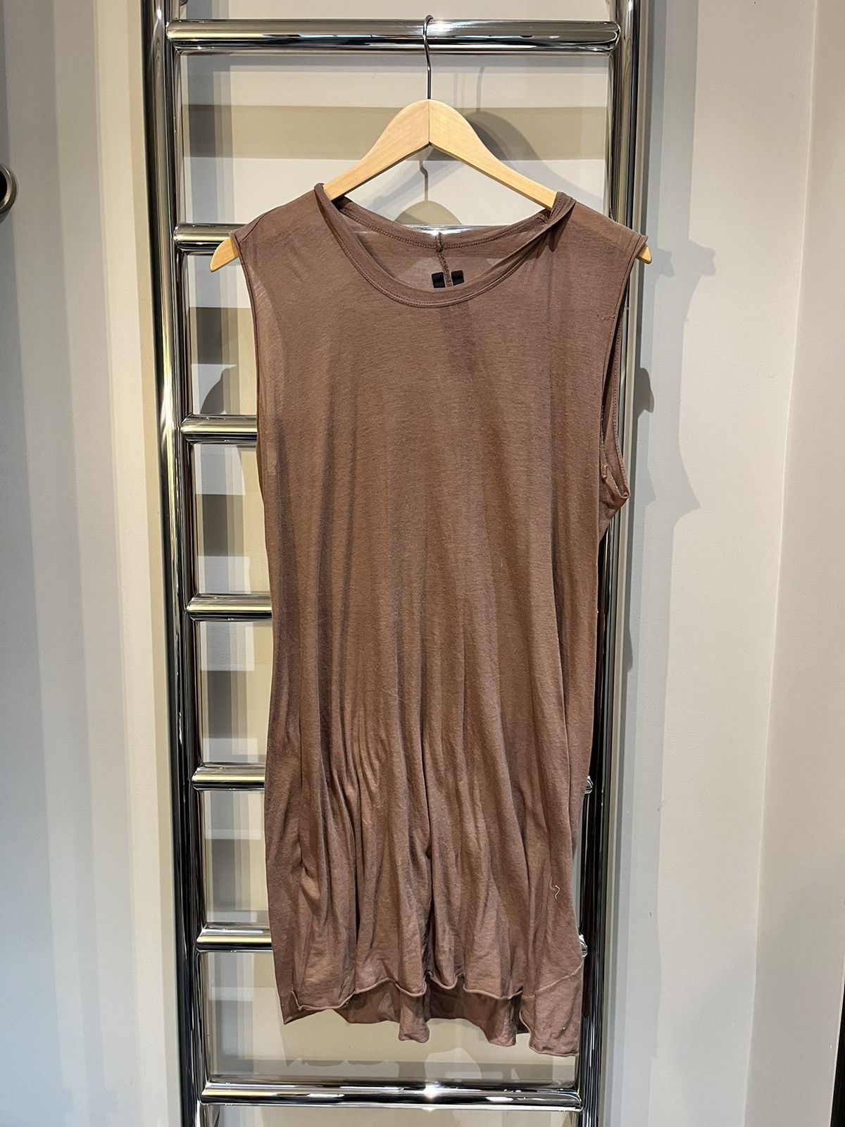 Rick Owens Rick Owens Mainline Bias Cut Anthem SS11 Sleeveless Tee Size US XS / EU 42 / 0 - 9 Thumbnail