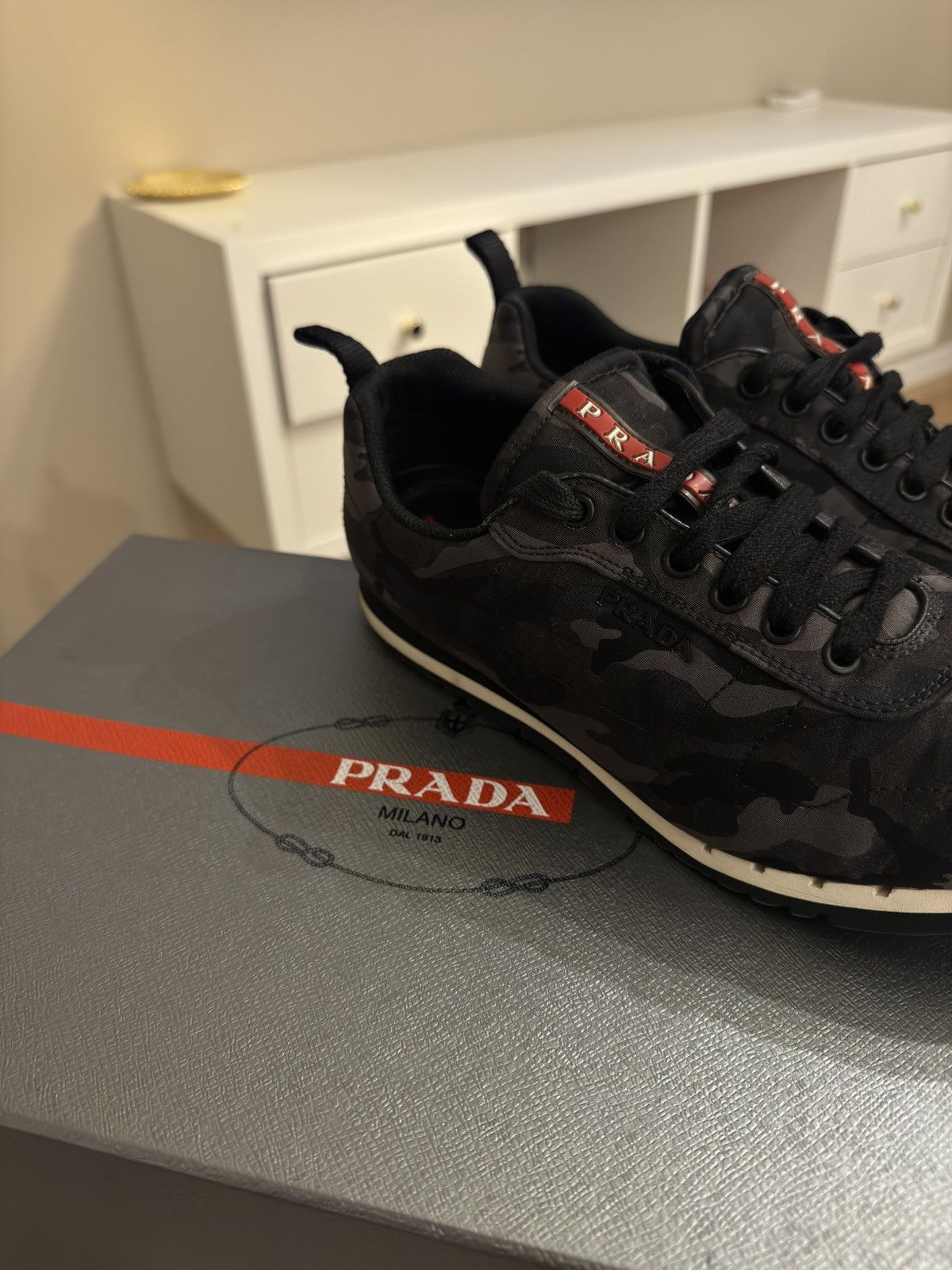 Prada Prada camouflage sneakers casual low nylon #cyber24 Size US 9 / EU 42 - 3 Thumbnail