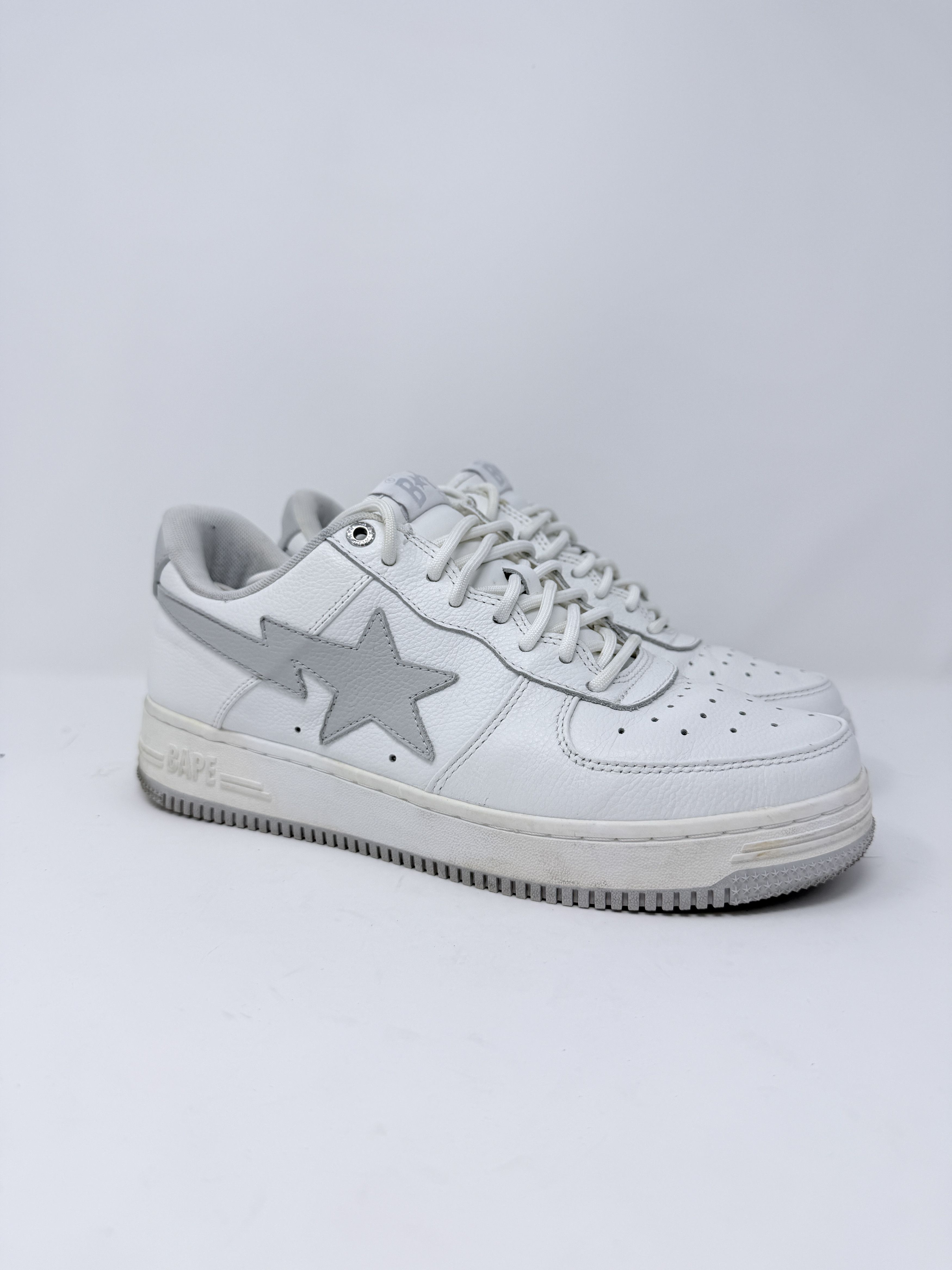 Bape × JJJJound JJJJound Bapesta OG Low White Gray Size US 9 / EU 42 - 1 Thumbnail