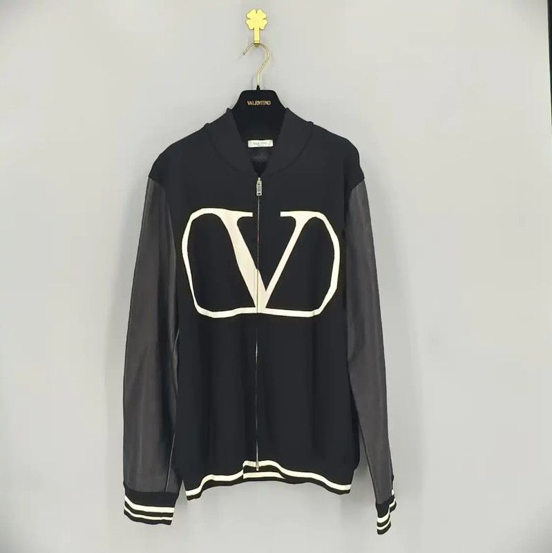 Valentino Valentino Black Men's Bomber Jacket 0089 Size US L / EU 52-54 / 3 - 1 Thumbnail