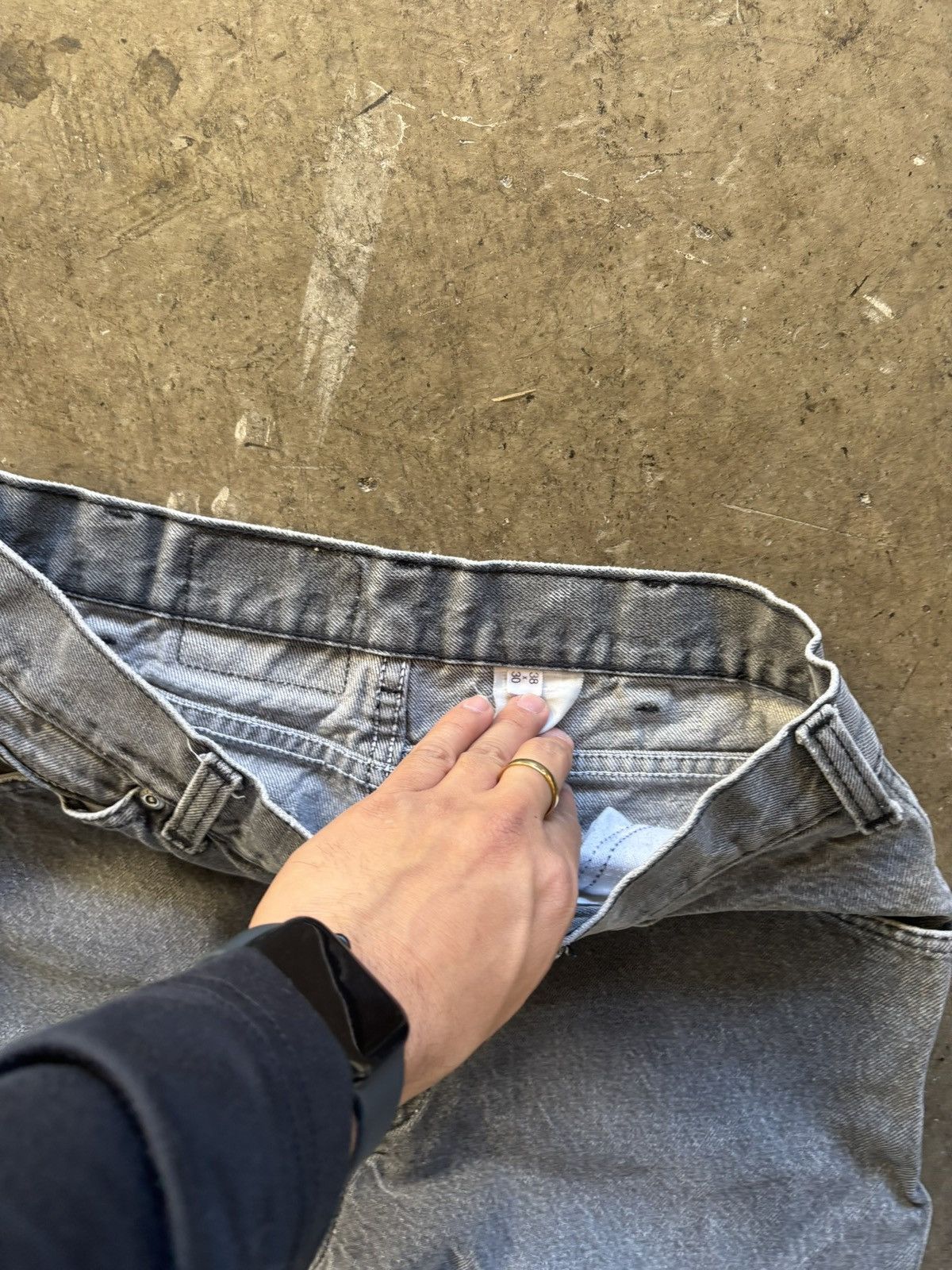 Wrangler Y2k Wrangler Grey Denim Size US 36 / EU 52 - 2 Thumbnail