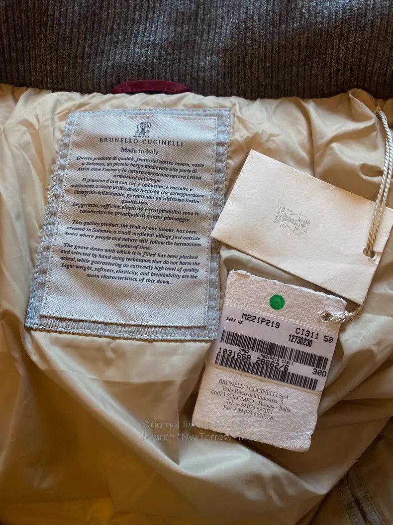 Brunello Cucinelli Brunello Cucinelli Down coat, 100% cashmere Size US M / EU 48-50 / 2 - 4 Thumbnail