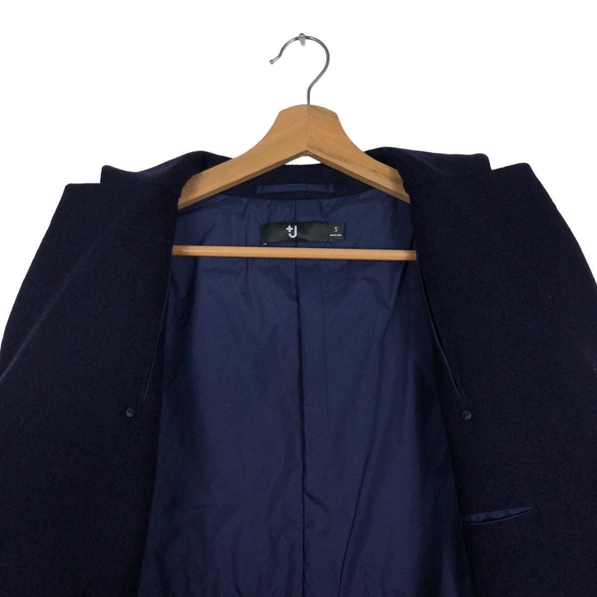 Jil Sander 🔥Rich Black - Wool Double Collar Fly Coats Long Jacket J+ Size US S / EU 44-46 / 1 - 11 Thumbnail