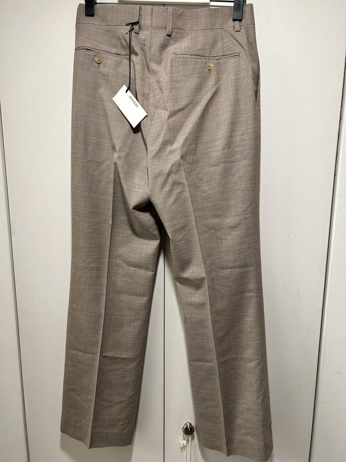 Auralee Auralee super fine tropical wool grey beige slacks Size US 32 / EU 48 - 2 Thumbnail