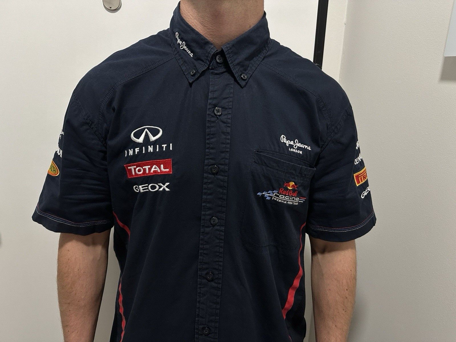 Pepe Jeans Pepe Jeans Red Bull Mens Shirt Formula One F1 Infiniti Size US M / EU 48-50 / 2 - 5 Thumbnail