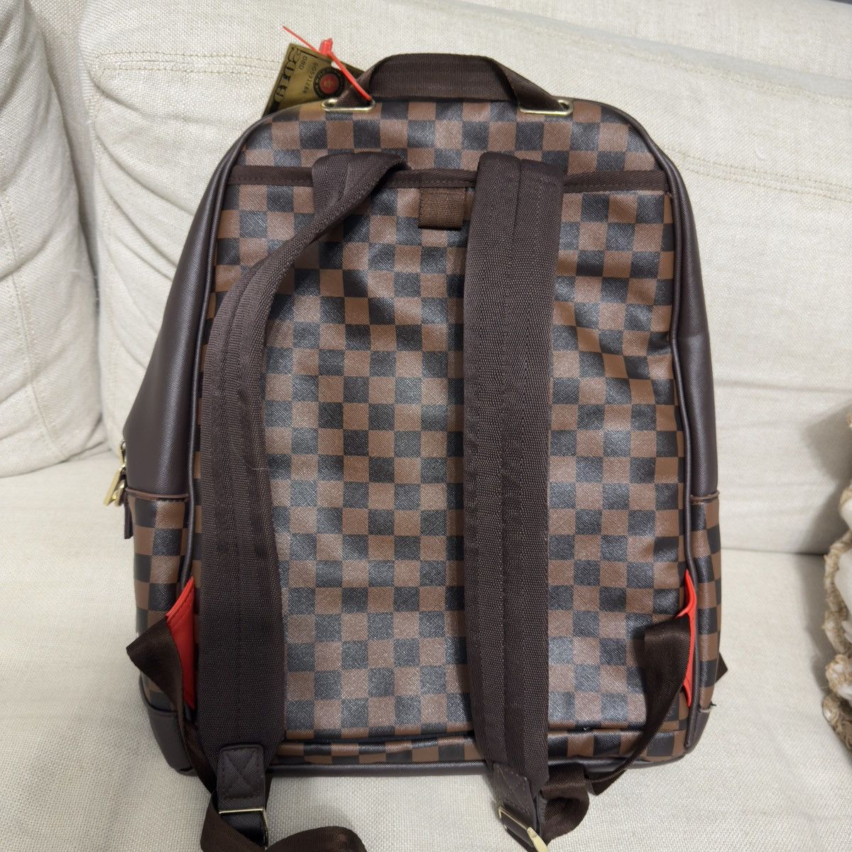 Sprayground Sprayground Side Sharks In Paris Checkered Backpack READ Size ONE SIZE - 8 Thumbnail