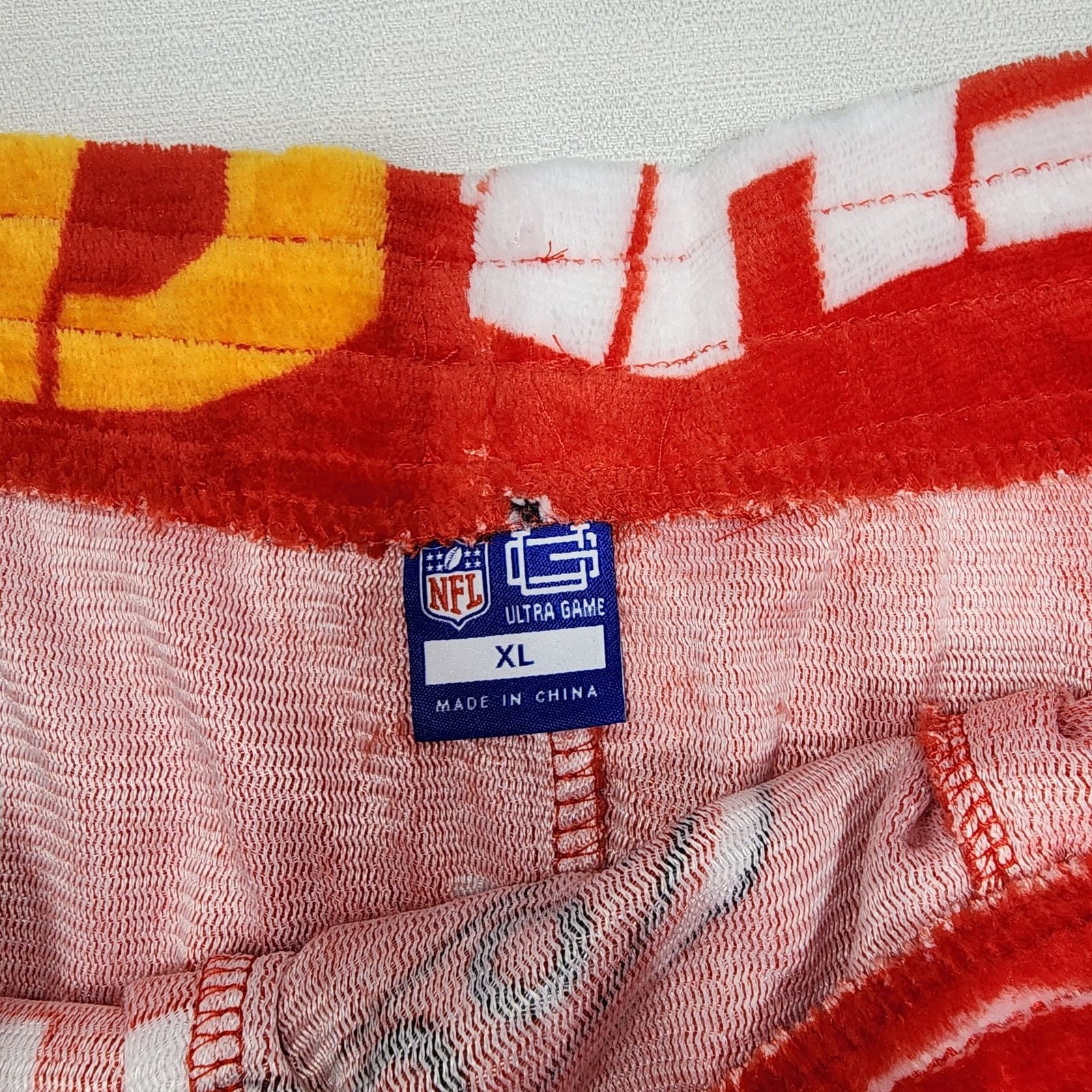 NFL Kansas city chief fleeced pajamas shorts women's XL NWT Size 34" / US 12 / IT 48 - 2 Thumbnail