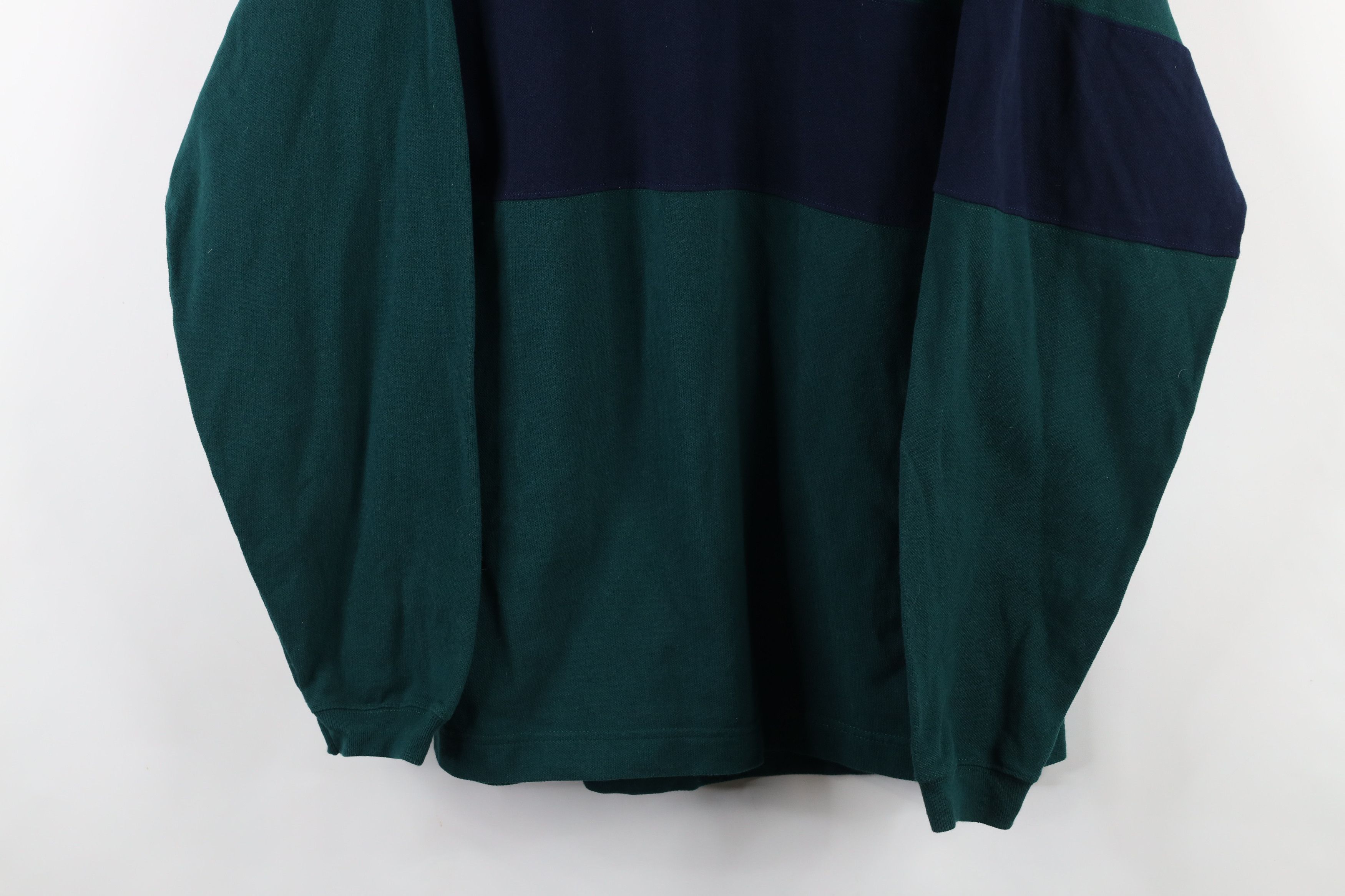 Vintage Vintage 90s Streetwear Heavyweight Long Sleeve Polo Shirt Size US L / EU 52-54 / 3 - 3 Thumbnail