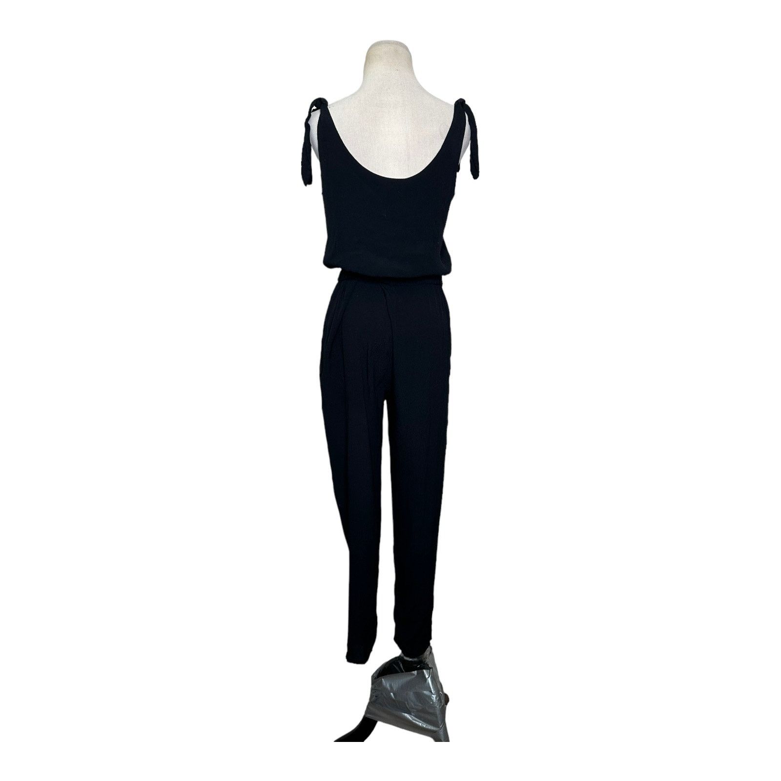 Madewell Madewell black sleeveless shoulder tie jumpsuit size Small Size 27" / US 4 / IT 40 - 2 Thumbnail