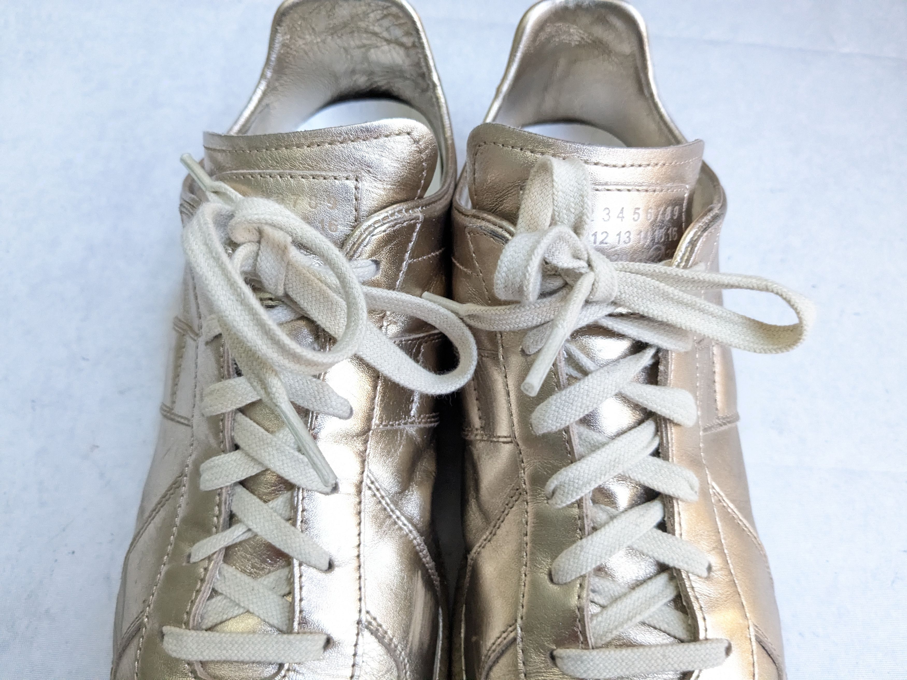 Maison Margiela Maison Margiela GAT Replica Gold 11 44 Low Tops Size US 11 / EU 44 - 5 Thumbnail