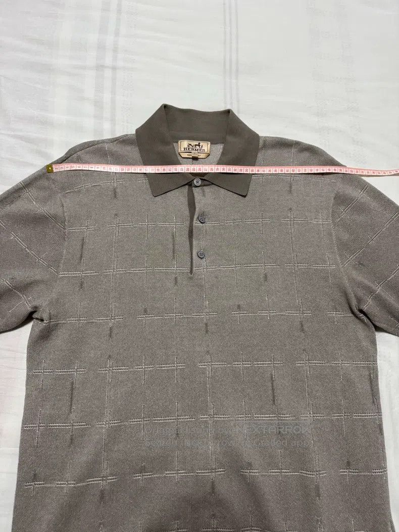 Hermes Hermes Knitted short-sleeved shirt Size US L / EU 52-54 / 3 - 3 Thumbnail