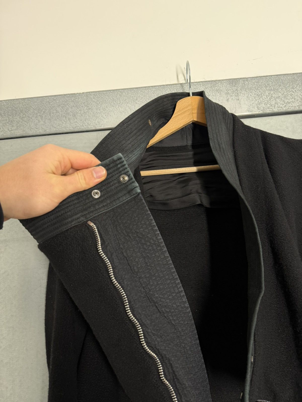 Rick Owens Rick Owens Lambs Wool Cross Zip Coat Size US S / EU 44-46 / 1 - 13 Thumbnail