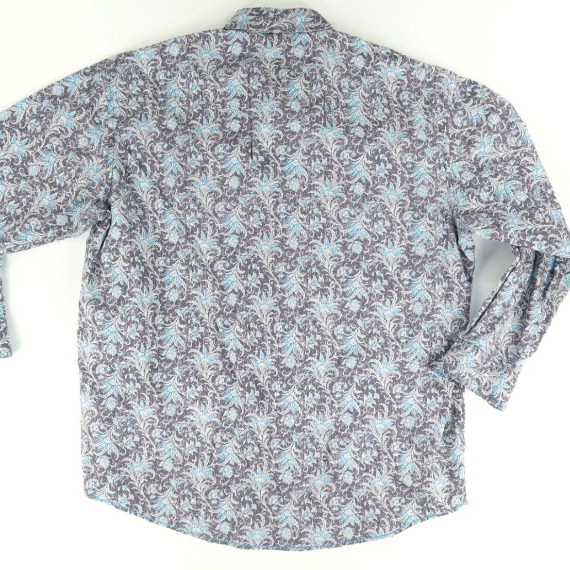 Vintage Panhandle Slim Rough Stock Pearl Snap Paisley Long Sleeve Shirt Mens 2XL Size US XXL / EU 58 / 5 - 4 Thumbnail