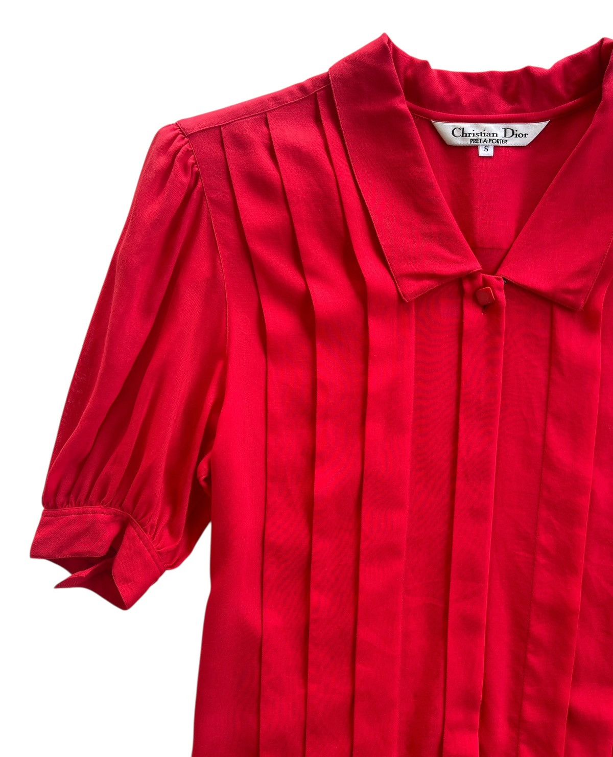 Christian Dior Monsieur CD Pleated Cropped Shirt Dress Size S / US 4 / IT 40 - 6 Thumbnail