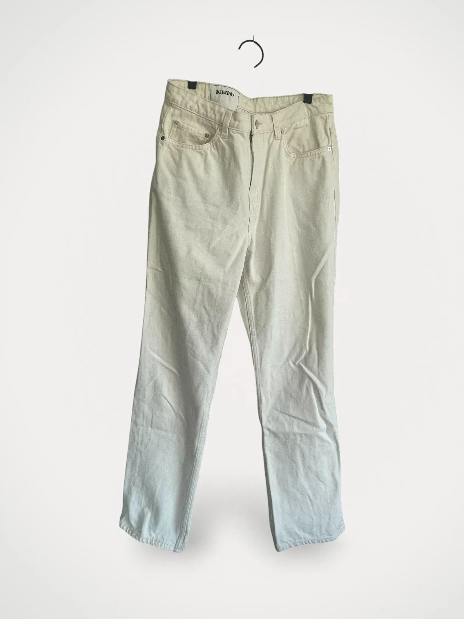 Weekday Weekday Row Ecru Pants Size 30" / US 8 / IT 44 - 1 Thumbnail