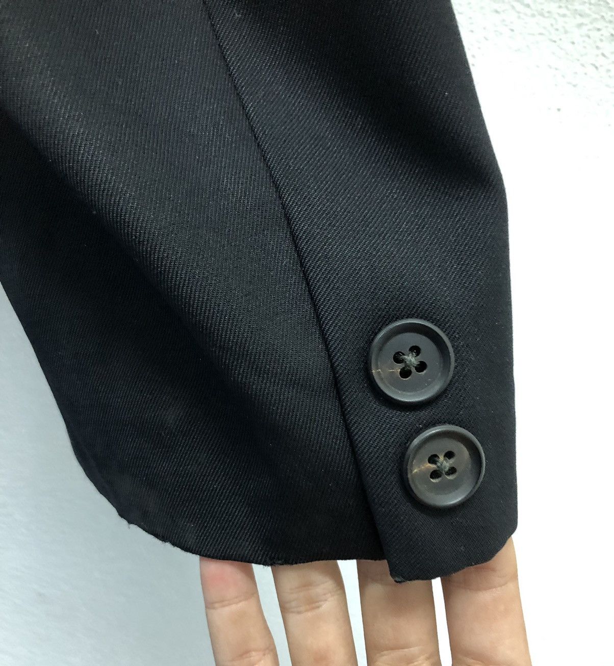 Y's × Y's for Men × Yohji Yamamoto Y's for Men Black Wool Blazer - Vintage Yohji Yamamoto Japan Size US S / EU 44-46 / 1 - 9 Thumbnail