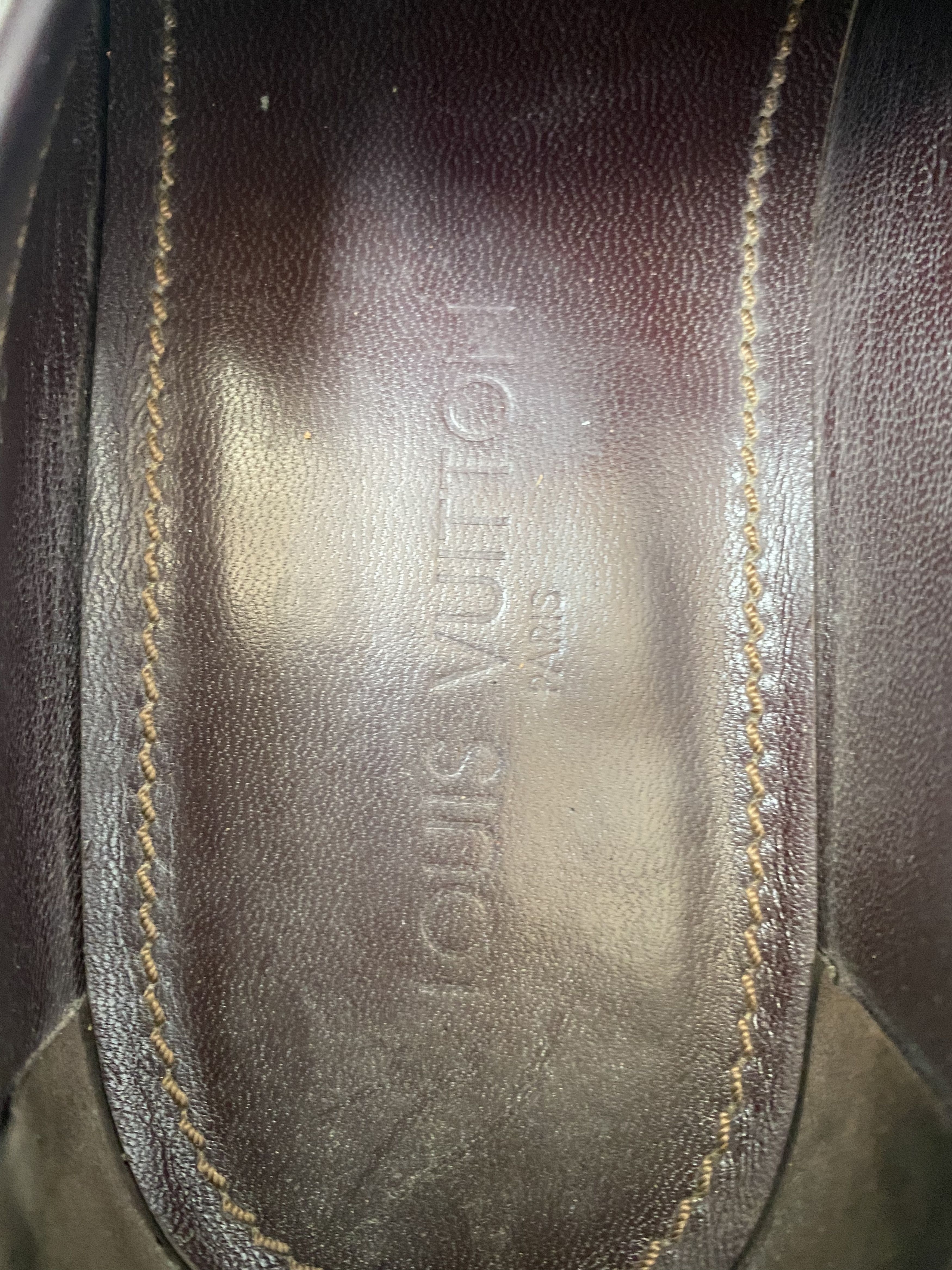 Louis Vuitton Louis Vuitton damier burgundy slip on penny loafer Size US 9.5 / EU 42-43 - 12 Thumbnail