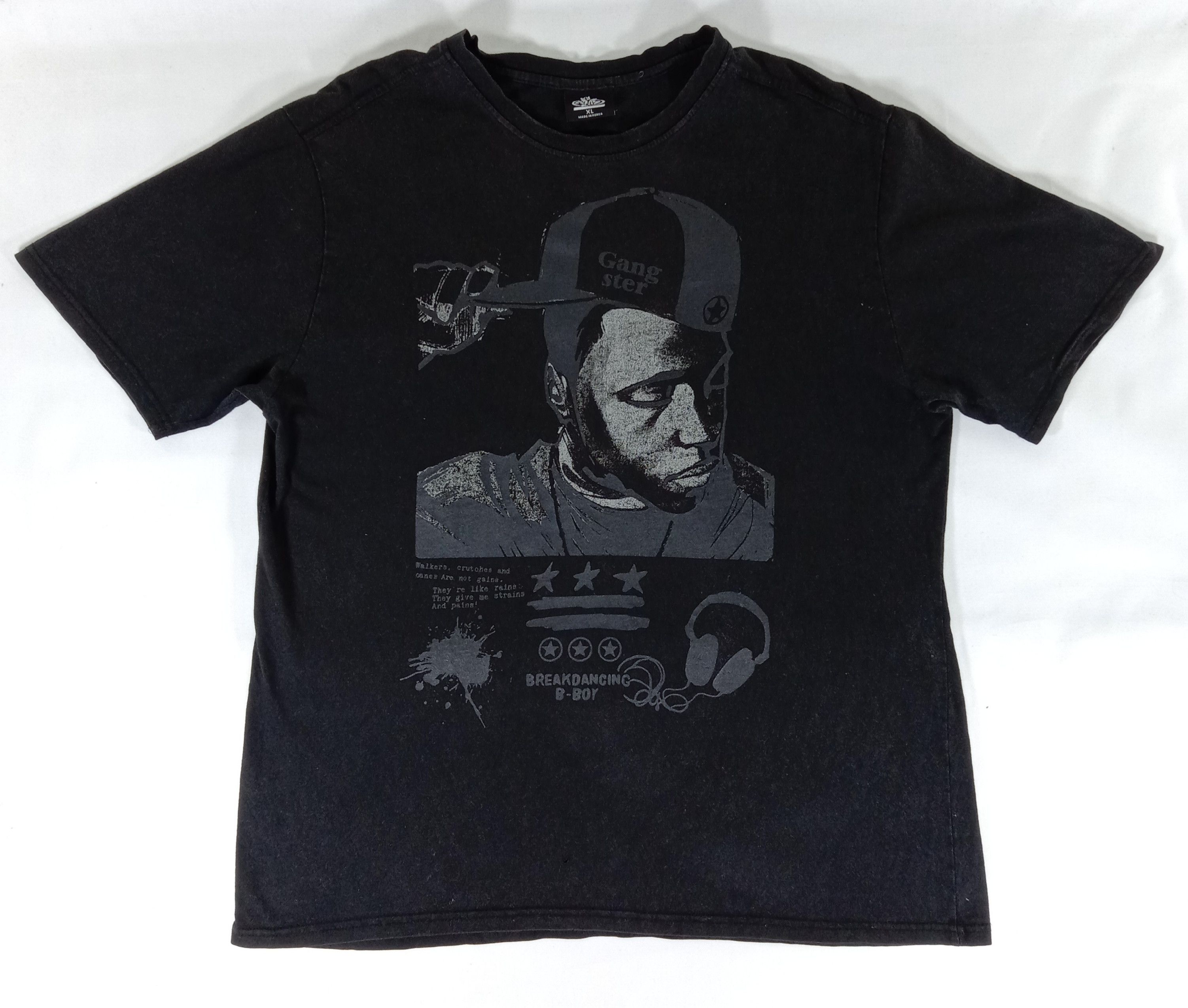 Rap Tees Vintage Gangster Breakdancing B-Boy T Shirt Size US XL / EU 56 / 4 - 1 Thumbnail