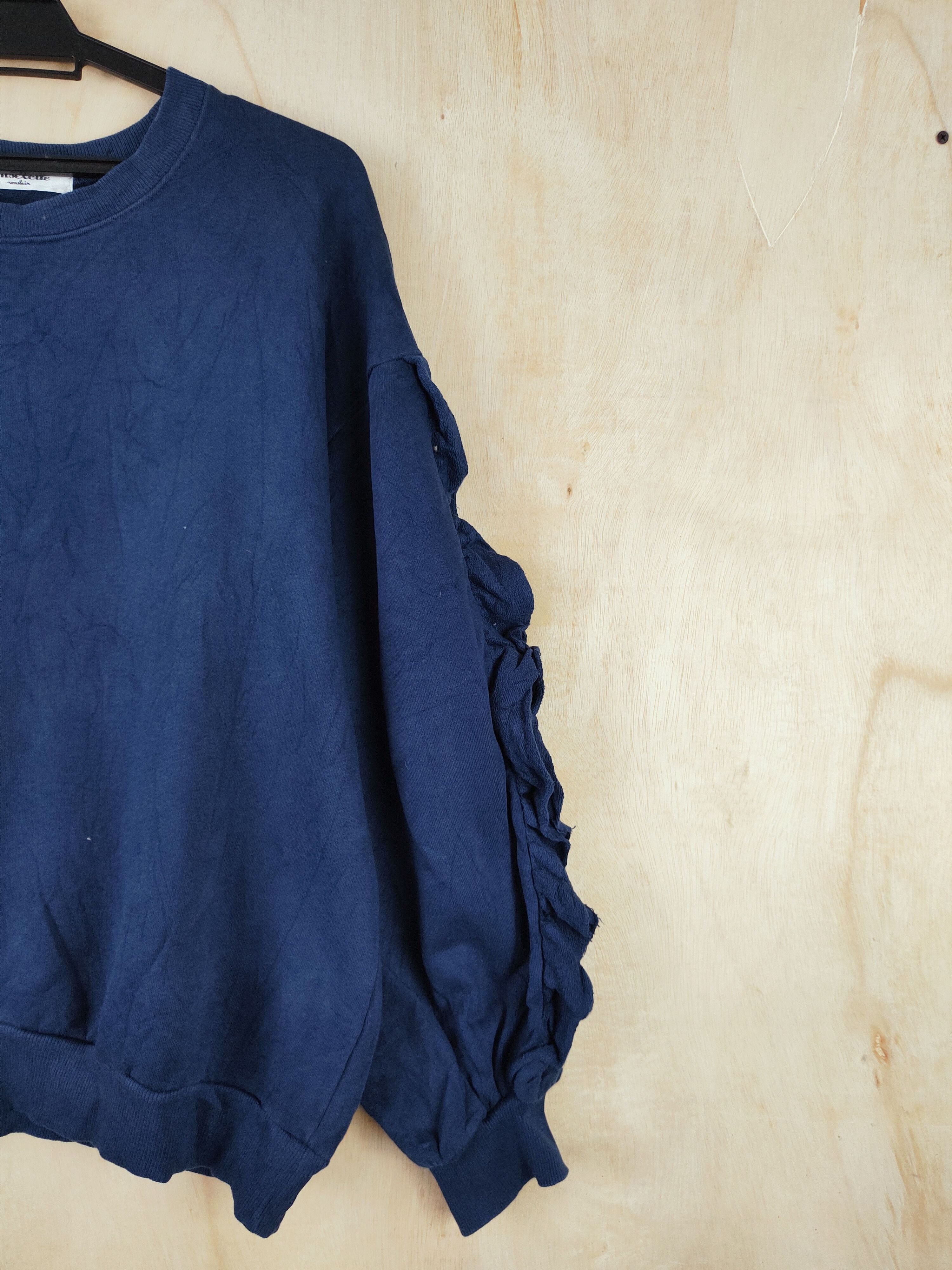 Vintage Avant-garde design 💥 Emsexcite Dark Blue Sweatshirts Size M / US 6-8 / IT 42-44 - 5 Thumbnail