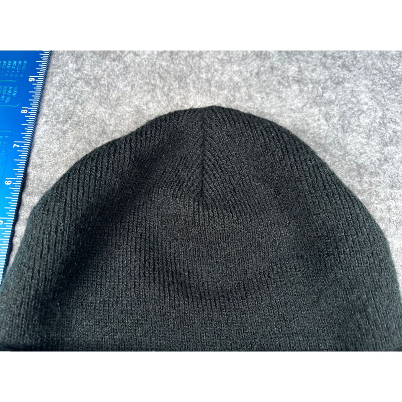 Vintage Crossland Beanie Adult One Size Black Knit Acrylic Hat/Cap, Casual, Workwear, Lightweight, Adjustable, Outdoor, Ski, Men Size ONE SIZE - 3 Thumbnail