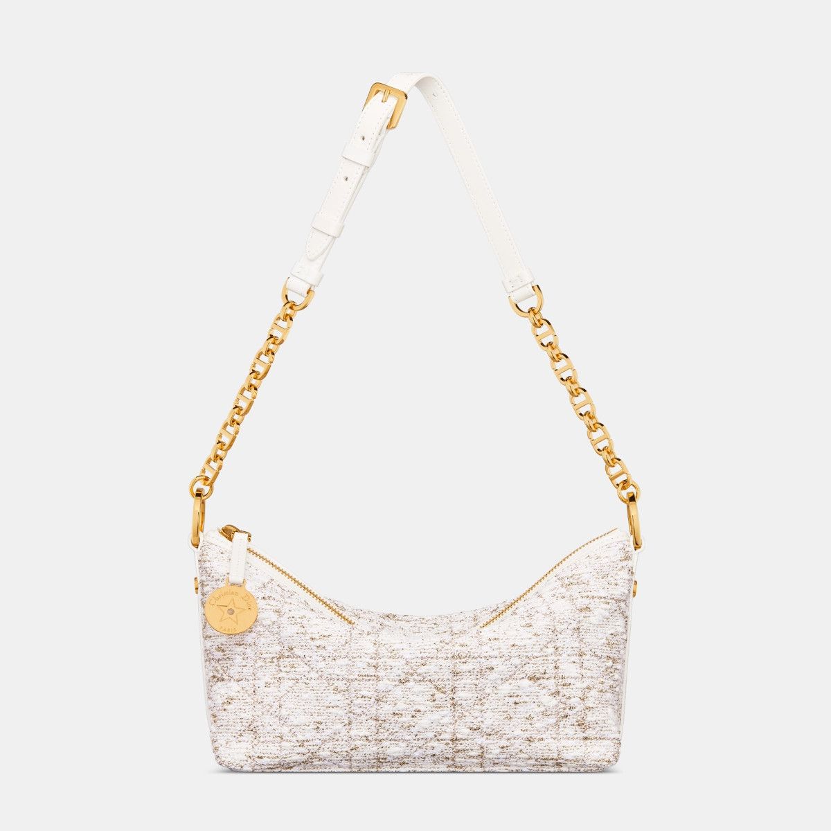 Dior o1bcso1str0226 Size:OS/ Hobo Bag with Chain in White Size ONE SIZE - 4 Thumbnail