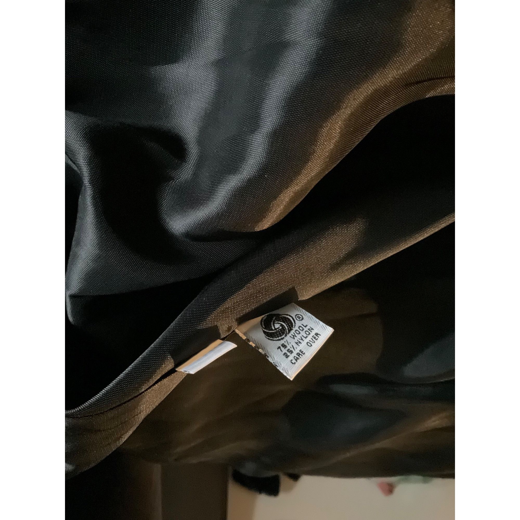 Other Casual Corner Women Wool blend long black Coat SZ14 bust58i Size XL / US 12-14 / IT 48-50 - 4 Thumbnail