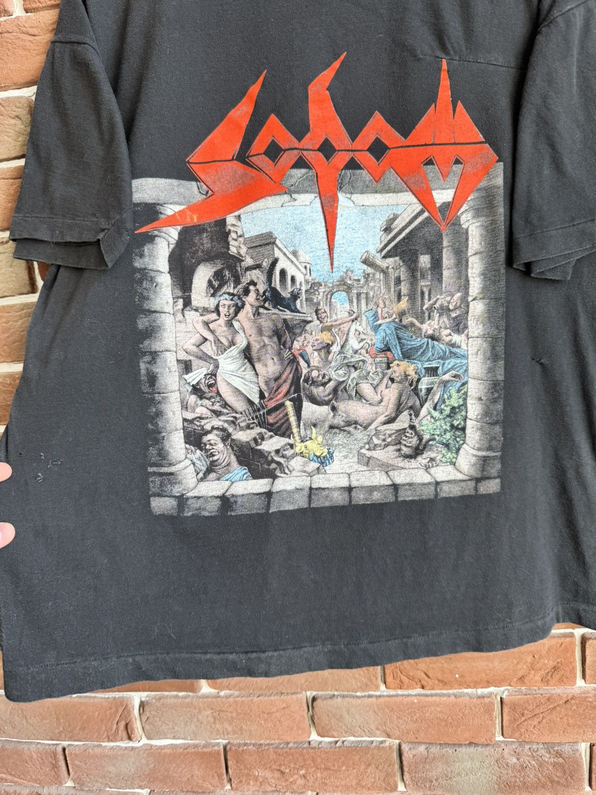 Band Tees 1988 Rare Sodom Mortal Way 80s Thrash Metal Band Vintage tee Size US XL / EU 56 / 4 - 4 Thumbnail